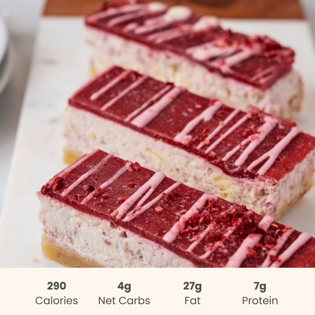 Cheesecake : White Chocolate & Raspberry - ketolibriyum