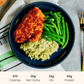 Chicken Parmesan on Pesto Rice - ketolibriyum