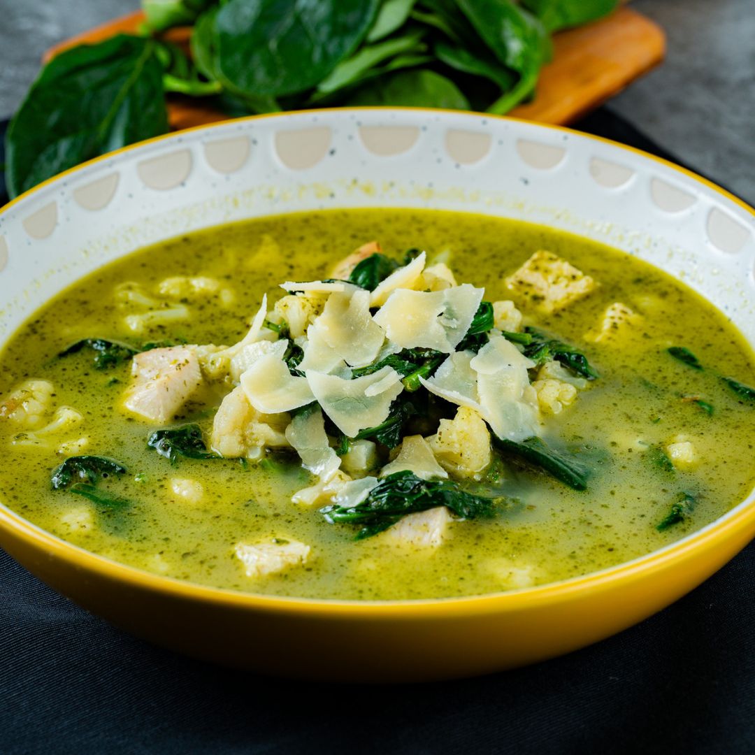 Chicken Pesto Soup - ketolibriyum