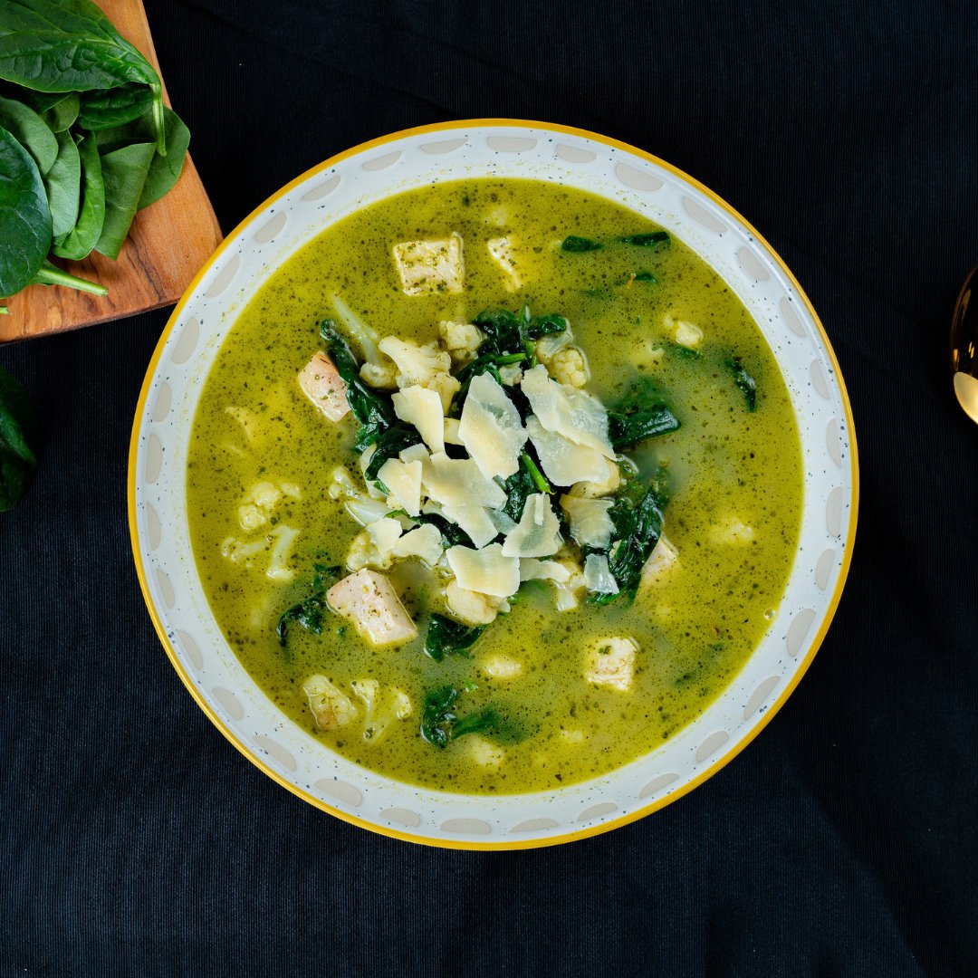 Chicken Pesto Soup - ketolibriyum