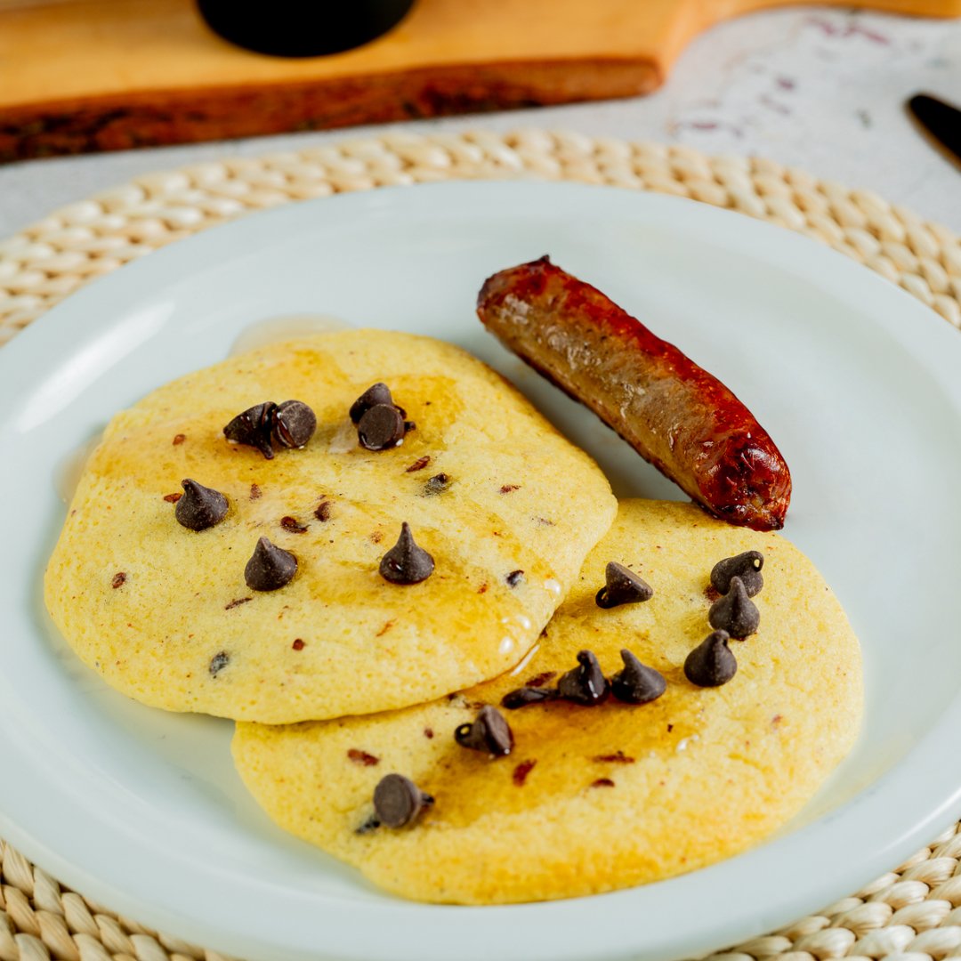 Chocolate Chip Pancake Protein Plate - ketolibriyum