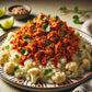 Cuban Jackfruit on Cauliflower Rice