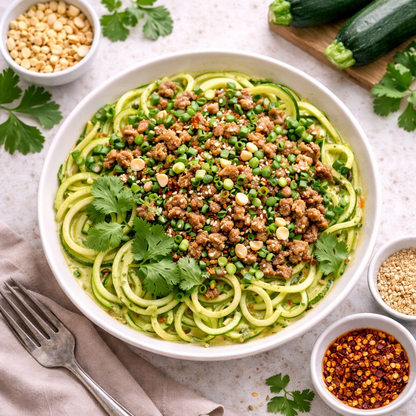 Dan Dan Pork on Zucchini Noodles - ketolibriyum