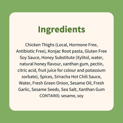 Honey Garlic Chicken with Konjac Noodles