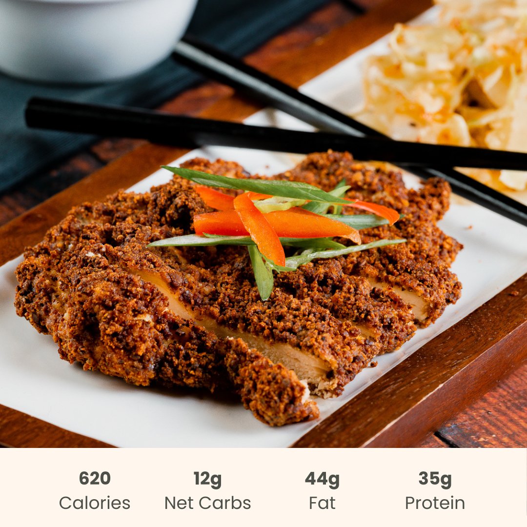 Japanese Katsu Chicken with Roasted Cabbage - ketolibriyum