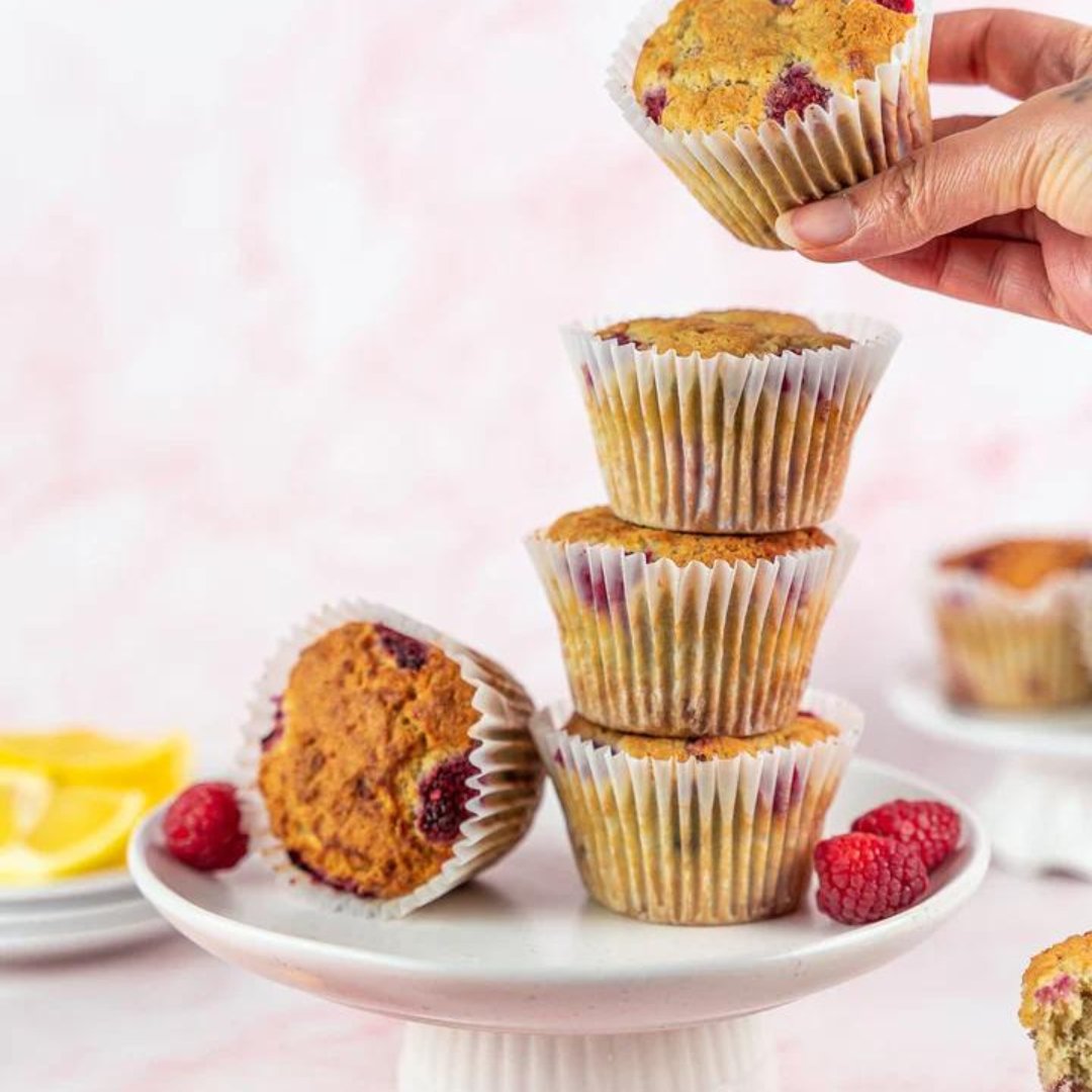 Konscious Kitchen : Keto Lemon Raspberry Muffins 2 Pack - ketolibriyum