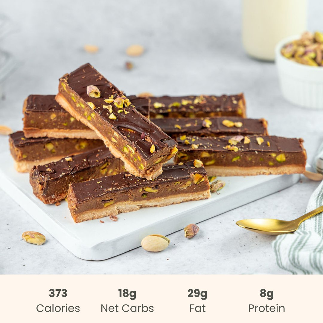 Konscious Kitchen : Vegan Pistachio Bars - Pack of 3 - ketolibriyum