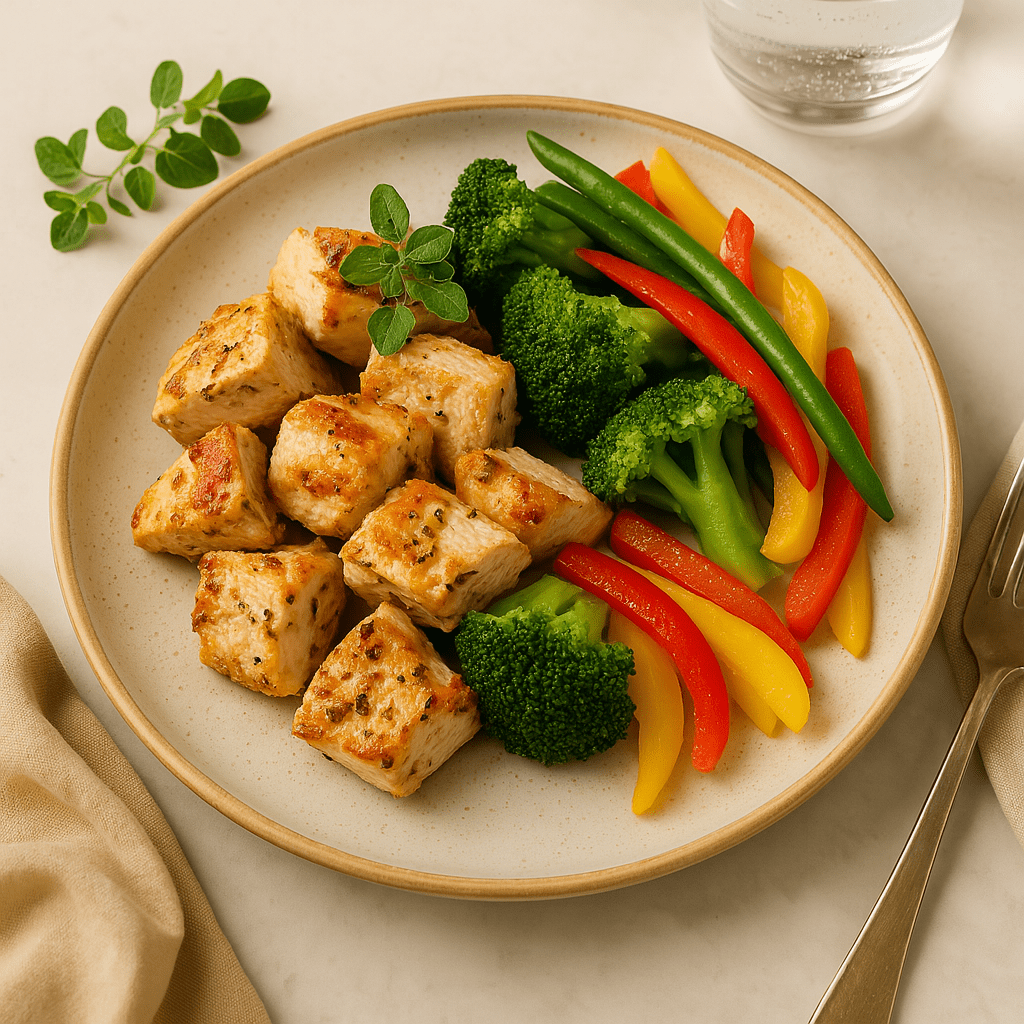 Lean : Greek Chicken Breast with Vegetable Medley - ketolibriyum