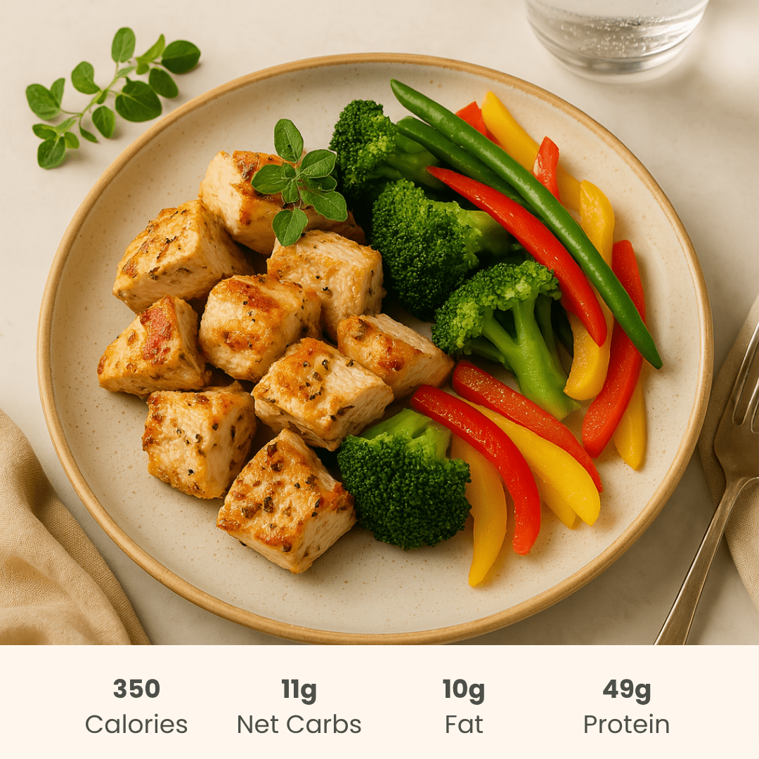 Lean : Greek Chicken Breast with Vegetable Medley - ketolibriyum