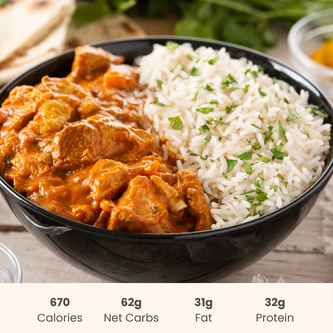 Butter Chicken on Basmati Rice