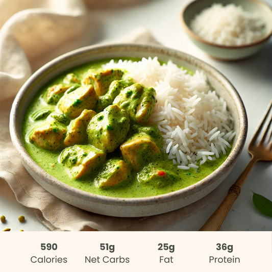 Thai Green Chicken Curry on Basmati Rice