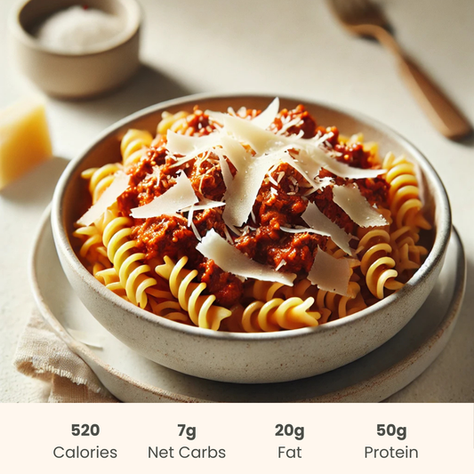 Pasta Bolognese on Keto Pasta