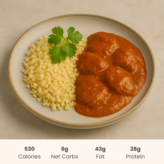 Butter Chicken on Cauliflower Rice