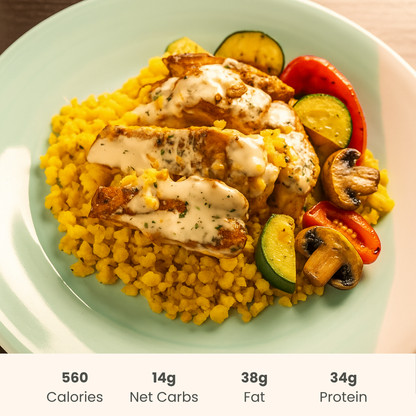 Chicken Shawarma with Vegetables & Spiced Cauliflower Rice