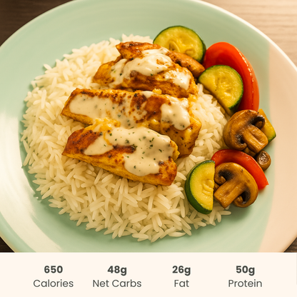 Chicken Shawarma with Vegetables & Basmati Rice