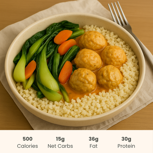 Thai Coconut Curry with Chicken Meatballs