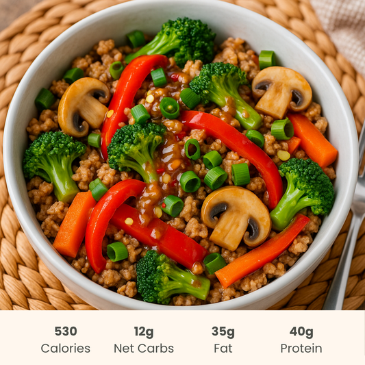 Keto Thai Turkey Bowl