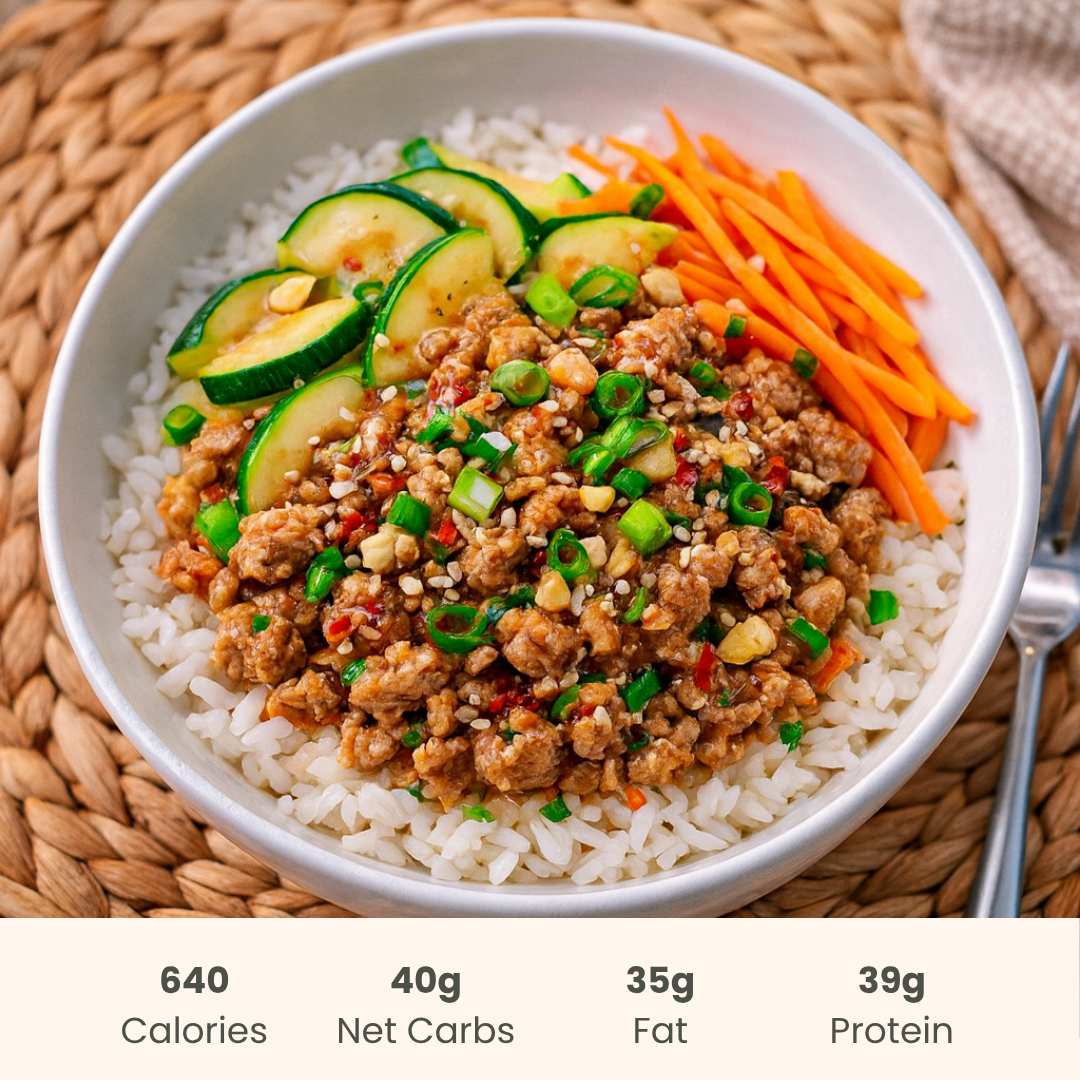 Thai Turkey Bowl on Jasmine Rice