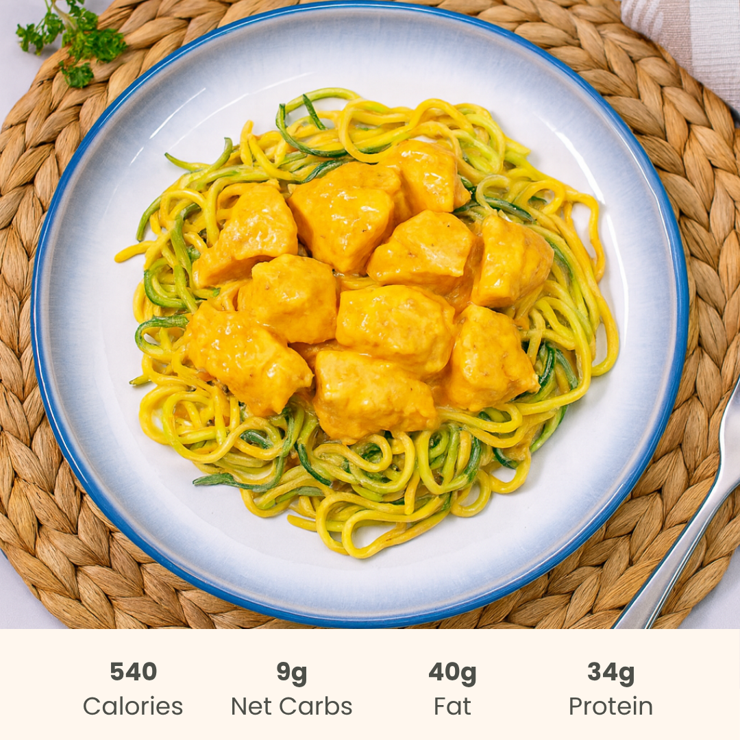 Bang Bang Chicken on Zucchini Noodles