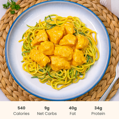 Bang Bang Chicken on Zucchini Noodles