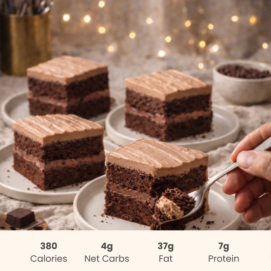 Cake Slice : Keto Chocolate  | Konscious Kitchen