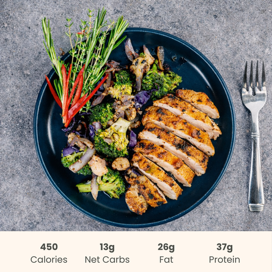 Cajun Chicken with Vegetable Saute