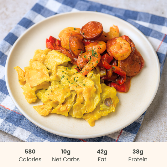 Cajun Shrimp Jambalaya with Creamed Cabbage