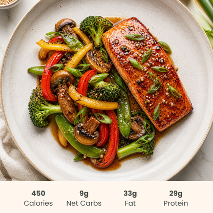 Teriyaki Salmon with Stir-Fried Vegetables