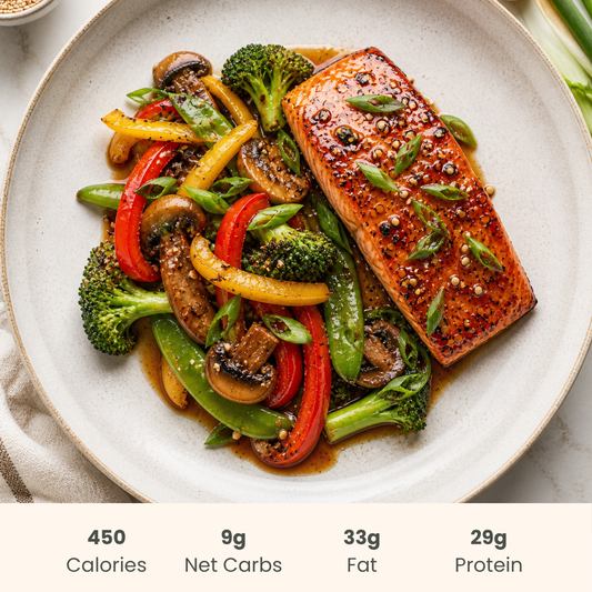 Teriyaki Salmon with Stir-Fried Vegetables