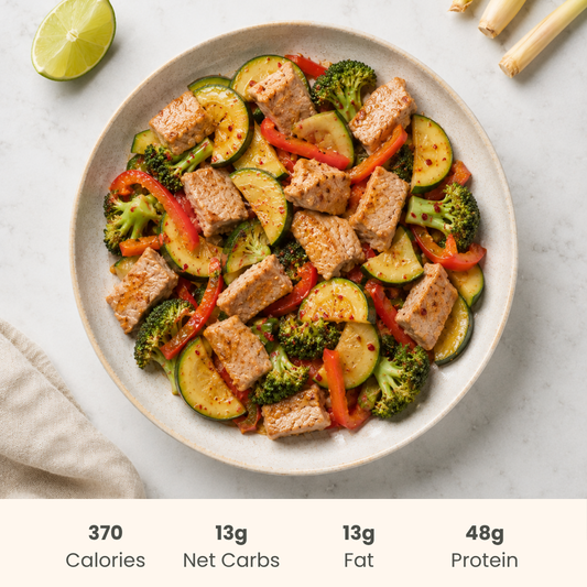 Vietnamese Lemongrass Pork Tenderloin & Zucchini Saute