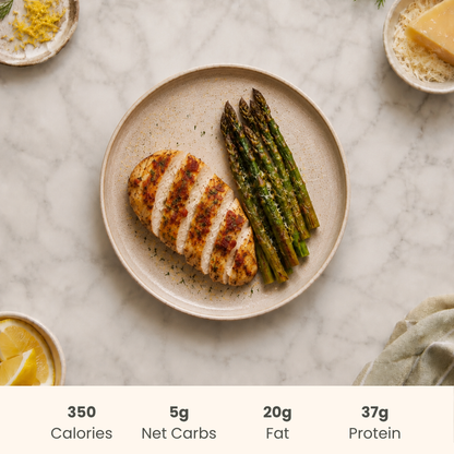 Bacon Ranch Chicken with Roasted Asparagus