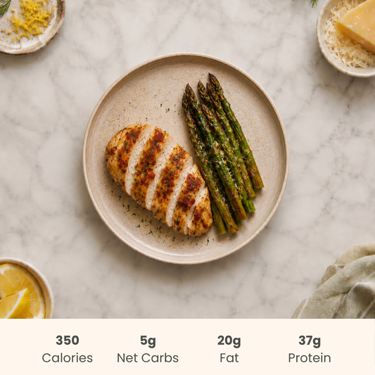 Bacon Ranch Chicken with Roasted Asparagus