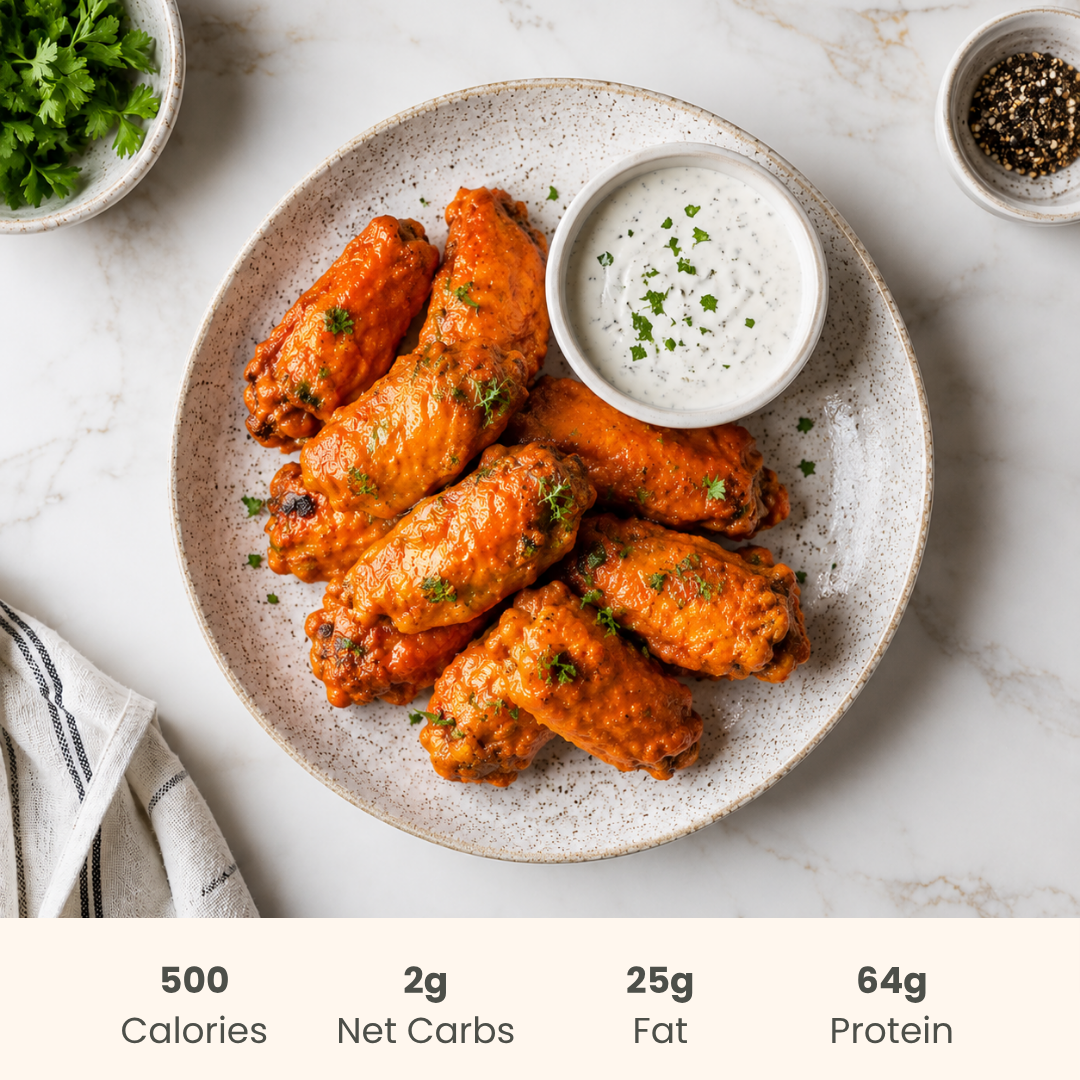 Buffalo Wings with Ranch Dipping Sauce