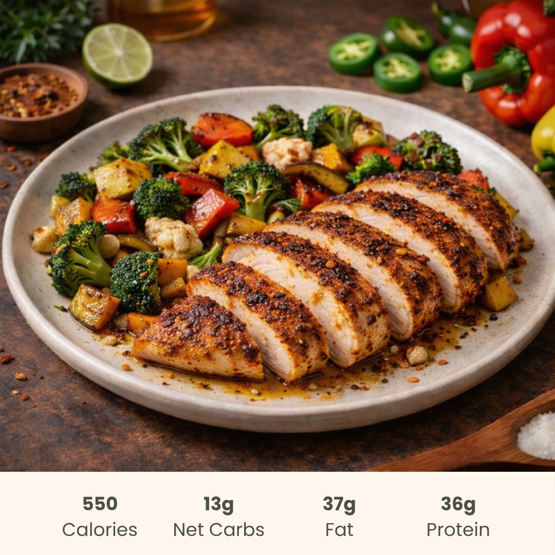 Southwest Chicken with Roasted Vegetables