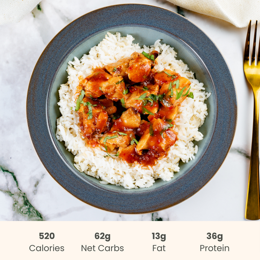 Spicy Kung Pao Chicken with Basmati Rice