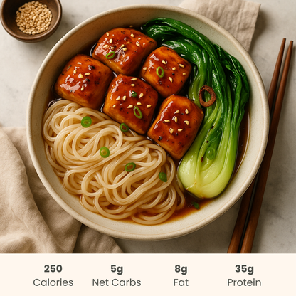Honey Garlic Chicken with Konjac Noodles