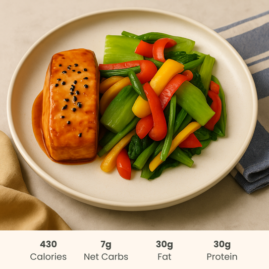Teriyaki Salmon with Stir-Fried Vegetables