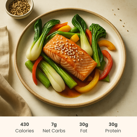 Teriyaki Salmon with Stir-Fried Vegetables
