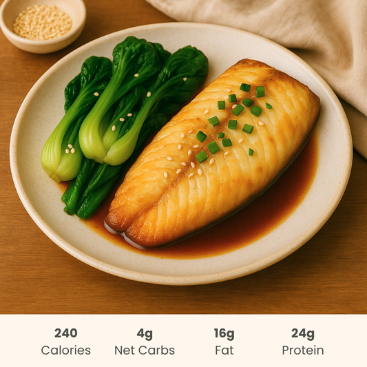 Lean : Miso Glazed Basa with Bok Choy