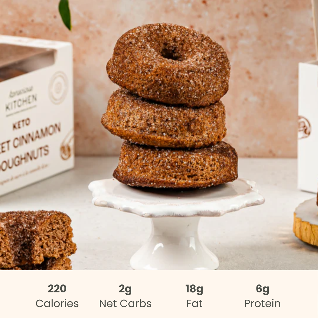 Konscious Kitchen : Keto Sweet Cinnamon Doughnuts 5 Pack - ketolibriyum