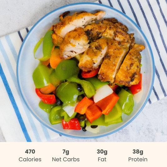 Lemon Herb Chicken with Peppers & Olives