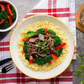 Mongolian Beef Stir Fry on Cauliflower Rice