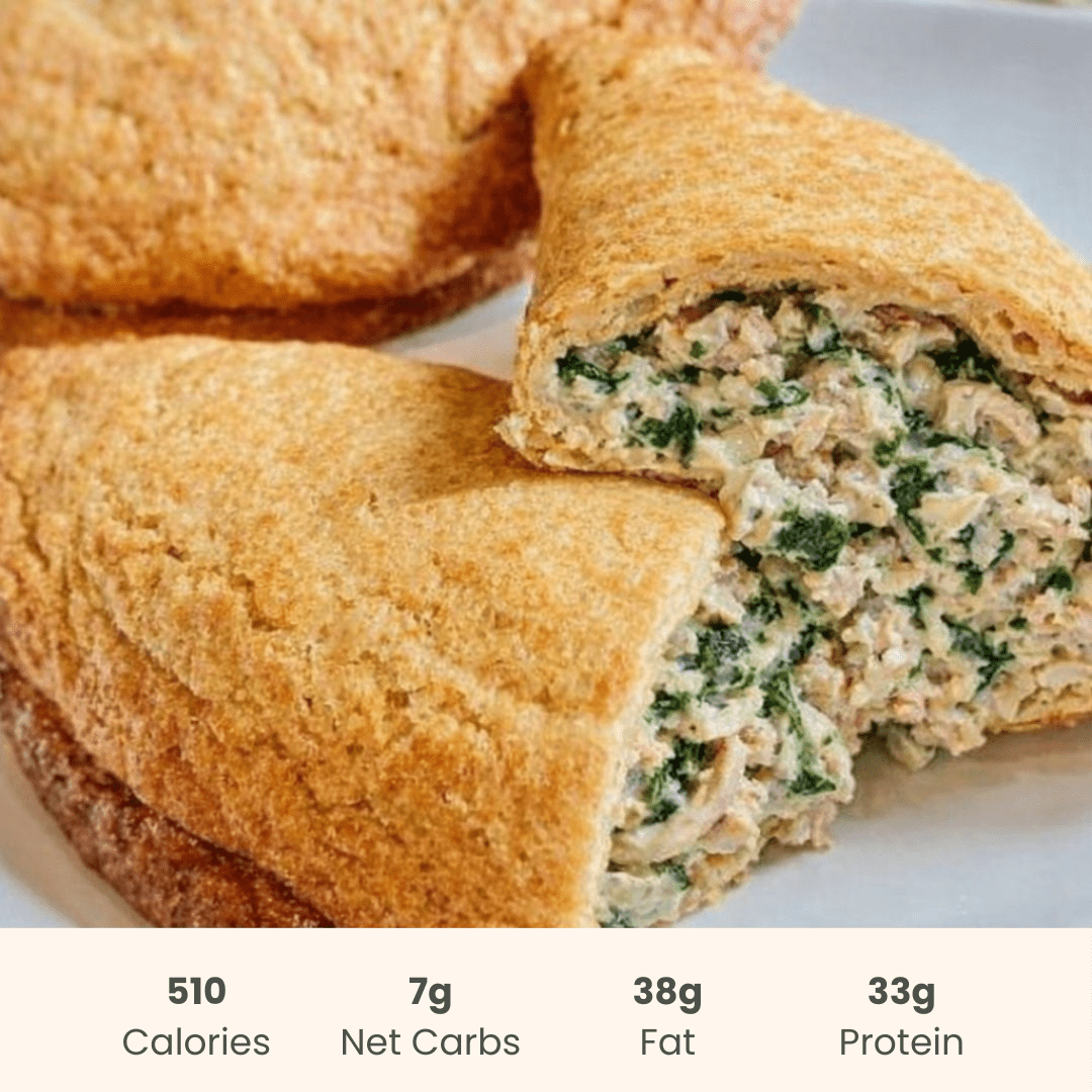 Protein Pocket : Chicken with Feta & Spinach - ketolibriyum