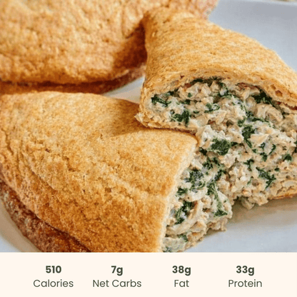 Protein Pocket : Chicken with Feta & Spinach - ketolibriyum