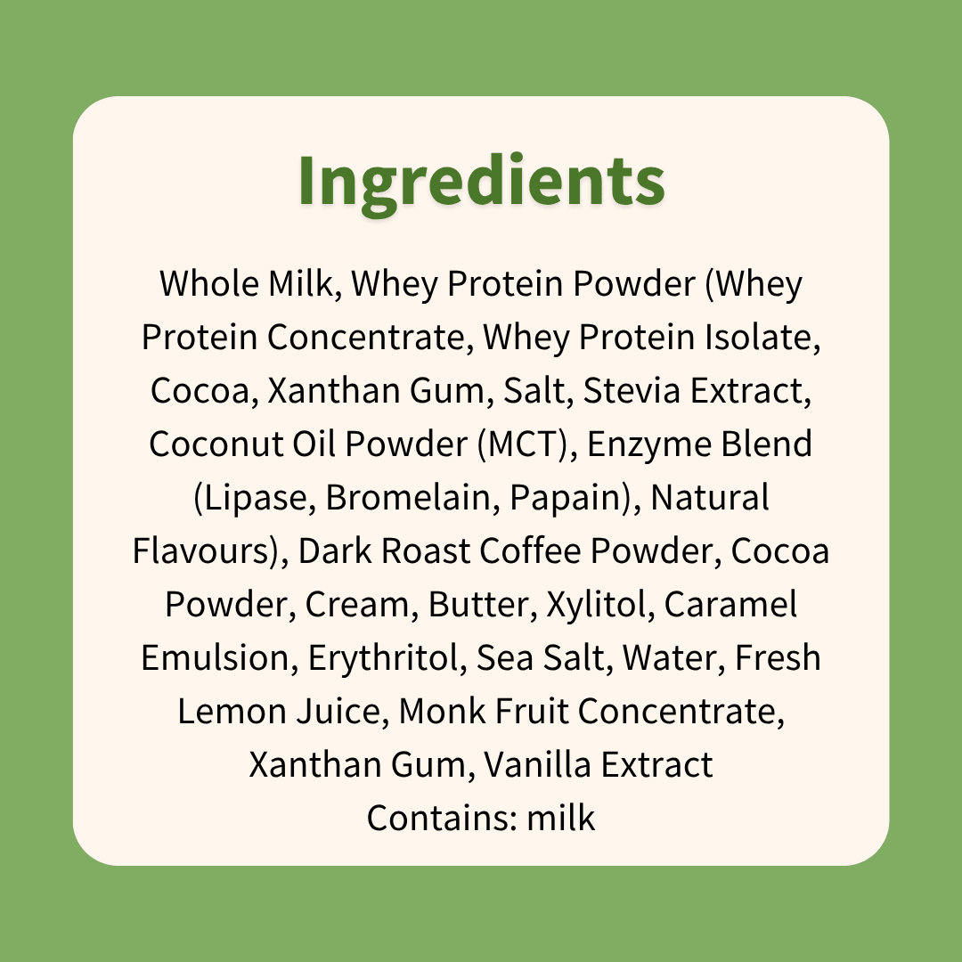 Protein shake : Salted Caramel Mocha - ketolibriyum