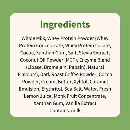 Protein shake : Salted Caramel Mocha - ketolibriyum