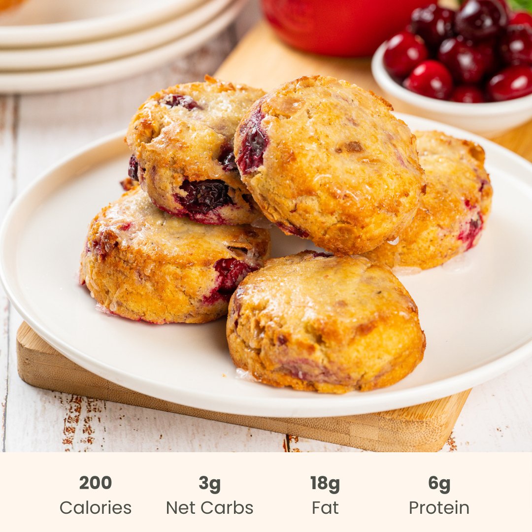 Scone : Cranberry Almond 4 Pack - ketolibriyum