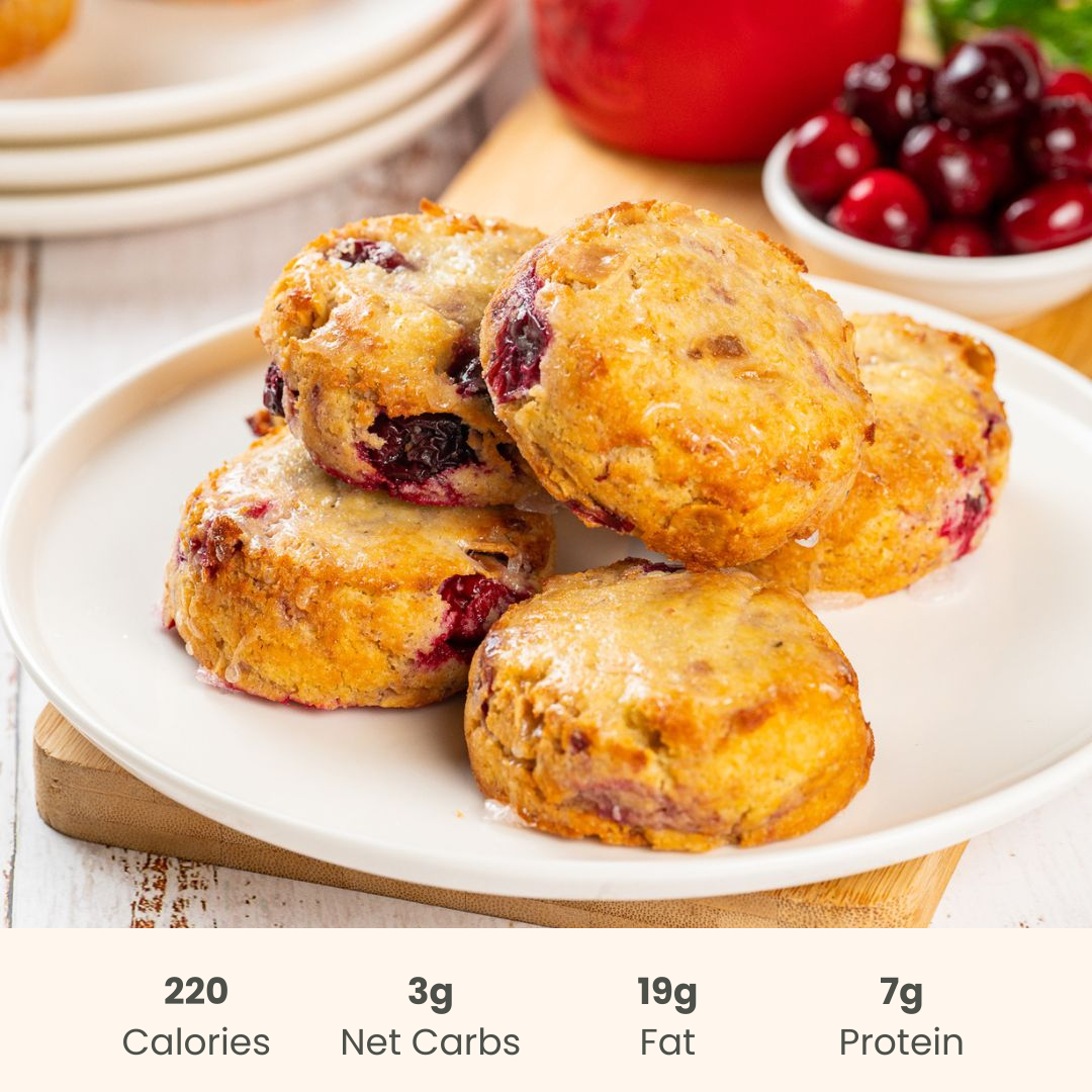Scone : Cranberry Orange Pistachio - ketolibriyum