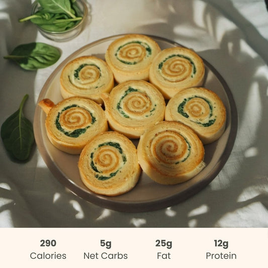 Spinach & Cream Cheese Pinwheels - ketolibriyum