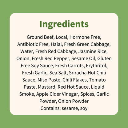 Sticky Korean Beef with Cabbage & Jasmine Rice - ketolibriyum